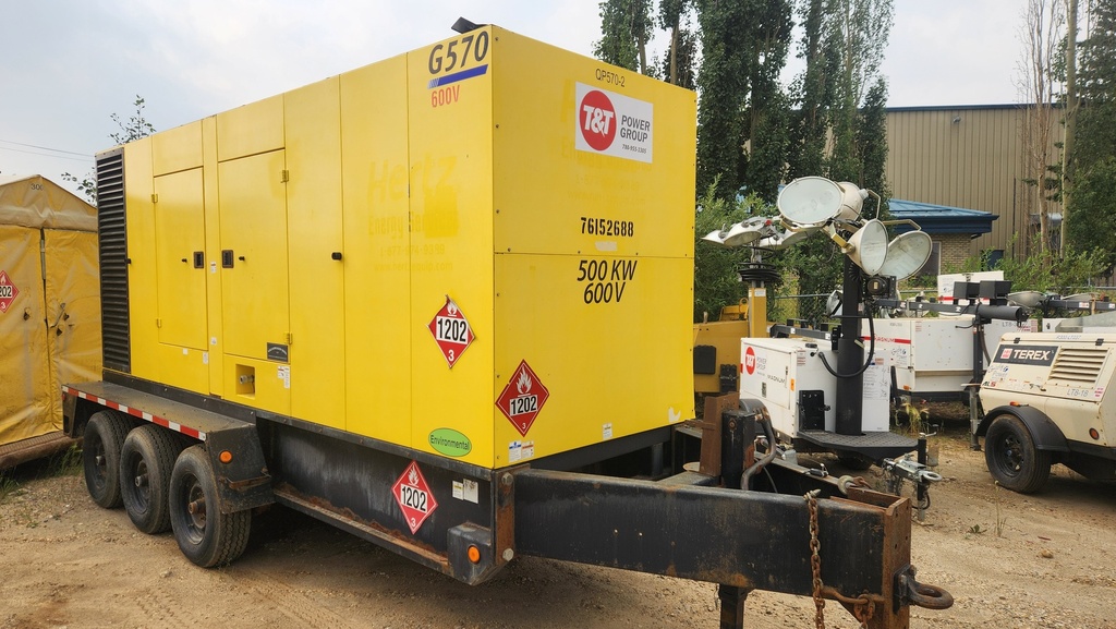 QP570-2 KVA GENERATOR / DSL / TRAILERED / SILENCED @600V