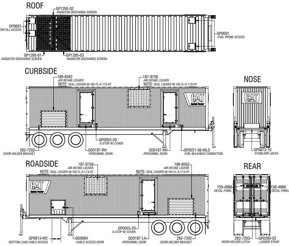 Used CAT XQ2000 2000kW Trailered Generator | Standby/Prime 277/480v (2 of 2)